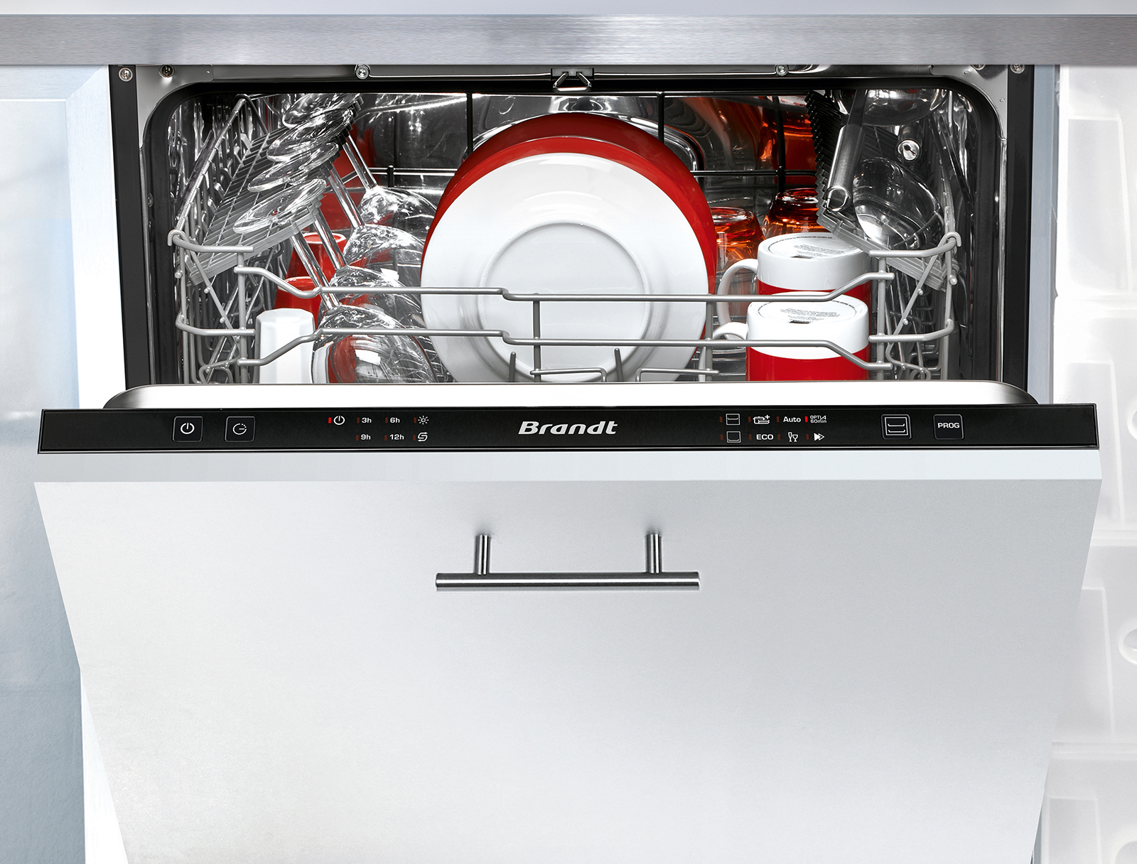 Lave-vaisselle encastrable L60 cm BRANDT BKDD435J2, 14 couverts